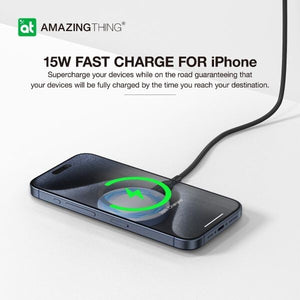 AMAZINGTHING Thunder Pro Magsafe Holder Magnetic 15W Wireless Charging iPhone 16