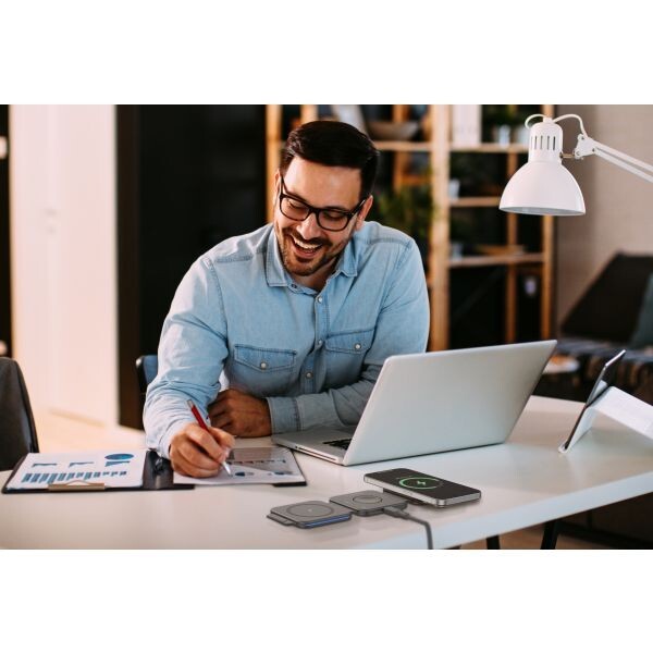 AMAZINGTHING Pro Mag 3 in 1 Magsafe Wireless Charger Stand Station for iPhone 16