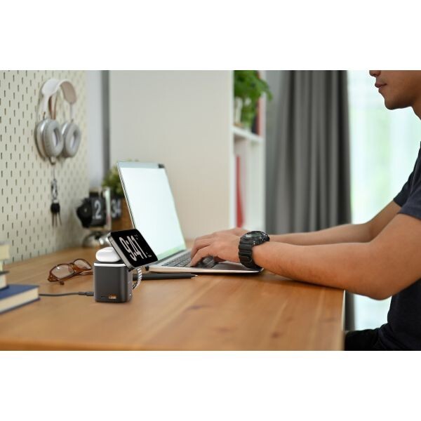 AMAZINGTHING 5 in 1 Magsafe Wireless Charger Stand Charge Station Watch Airpods