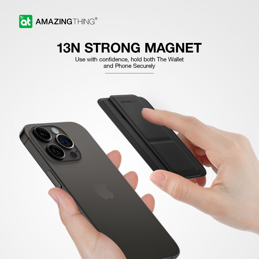 AMAZINGTHING Marsix Pro Mag Phone Grip Stand Magsafe Magnetic Wallet Fold Stand