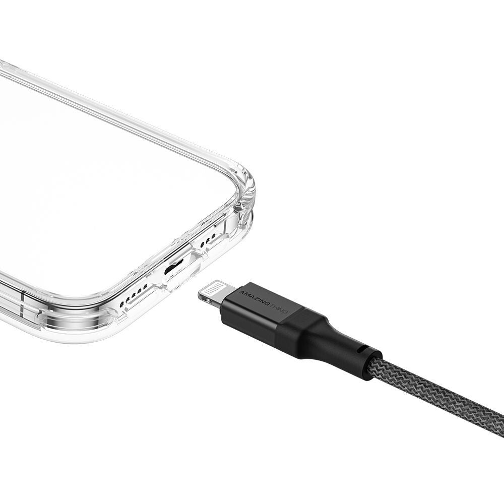 AMAZINGTHING USB to Lightning Cable Fast Charge Charger Braided MFi Certified