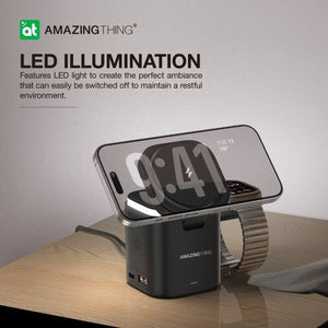 AMAZINGTHING 5 in 1 Magsafe Wireless Charger Stand Charge Station Watch Airpods