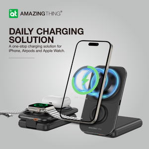 AMAZINGTHING 22.5W 8000mAh Fast Magsafe Magnetic Portable Power Bank + Stand