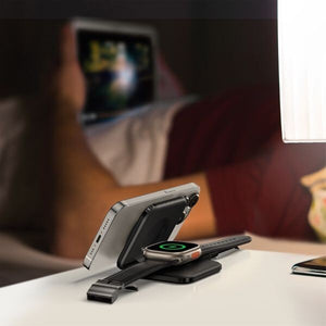 AMAZINGTHING Pro Mag 2 in 1 Magsafe Wireless Charger Stand Station for iPhone 16