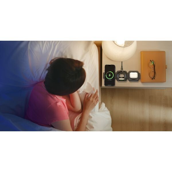 AMAZINGTHING Pro Mag 3 in 1 Magsafe Wireless Charger Stand Station for iPhone 16