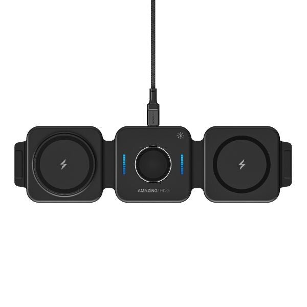 AMAZINGTHING Pro Mag 3 in 1 Magsafe Wireless Charger Stand Station for iPhone 16