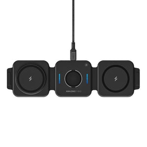 AMAZINGTHING Pro Mag 3 in 1 Magsafe Wireless Charger Stand Station for iPhone 16