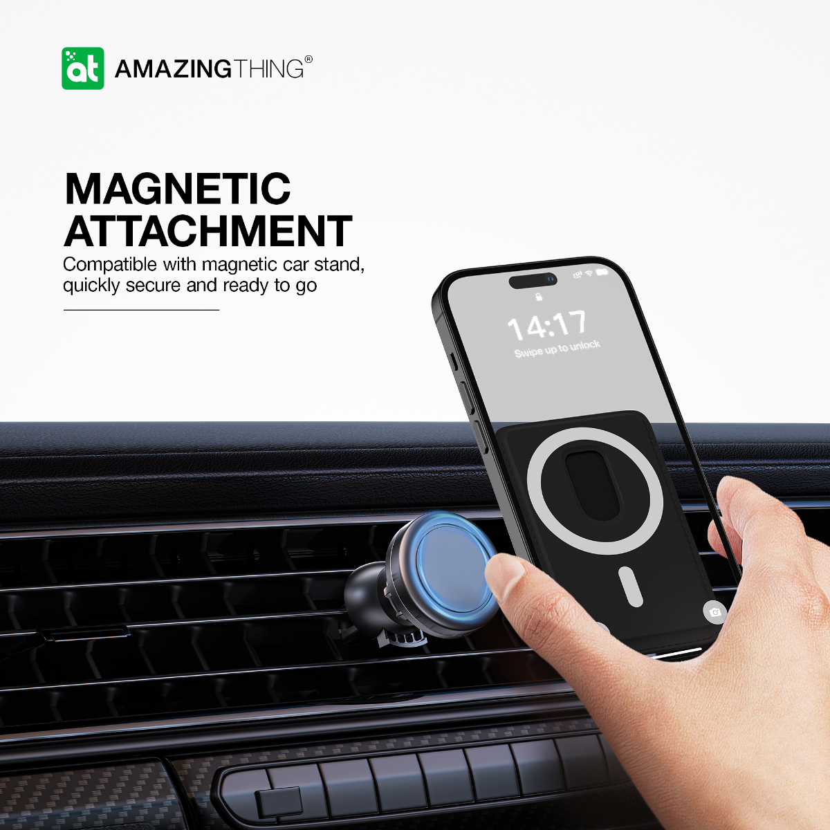 AMAZINGTHING Marsix Pro Mag Phone Grip Stand Magsafe Magnetic Wallet Fold Stand