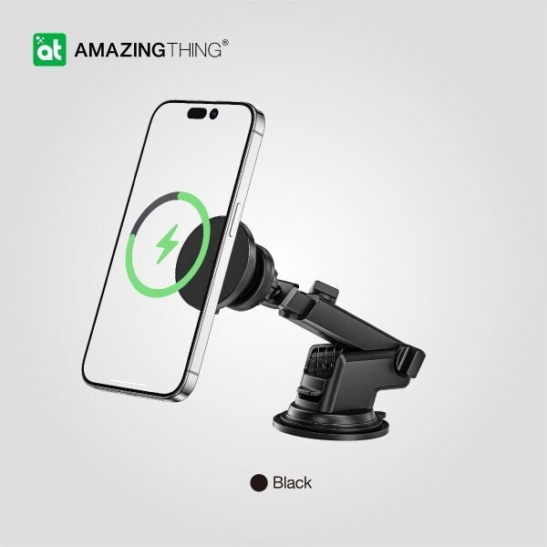 AMAZINGTHING Explorer Car Phone Magsafe Holder Magnetic 15W Wireless Charging