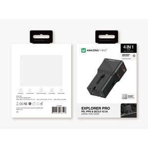 AMAZINGTHING Explorer Pro Universal Travel Adaptor 2 Port USB-C Fast Charge