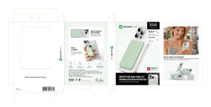 AMAZINGTHING Edition Mag Magsafe Magnetic Phone Back Flip Fold Card Wallet Case
