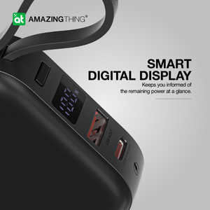AMAZINGTHING 22.5W 10000mAh Fast Charging Power Bank Portable + 2x USB-C Cable
