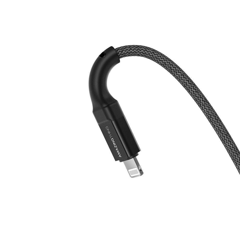 AMAZINGTHING USB to Lightning Cable Fast Charge Charger Braided MFi Certified