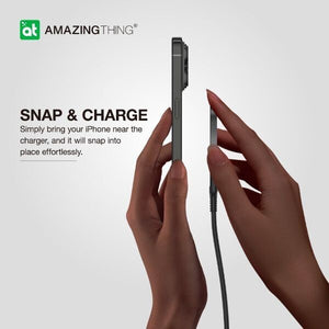 AMAZINGTHING Thunder Pro Magsafe Holder Magnetic 15W Wireless Charging iPhone 16