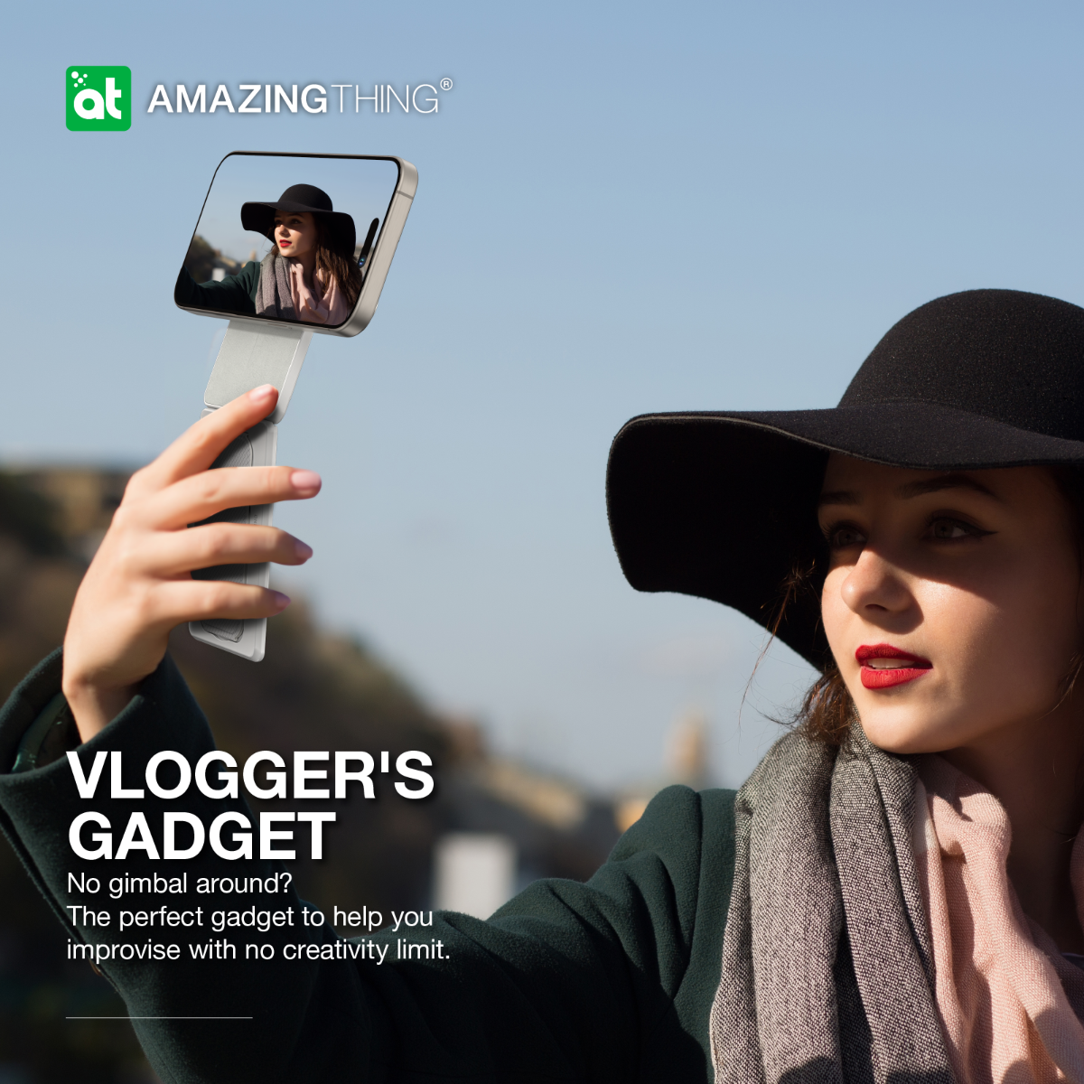 AMAZINGTHING Travel Mag Pro Glamour Link Magsafe Magnetic Phone Stand Holder