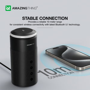 AMAZINGTHING 4 in 1 Magsafe Wireless Charger Stand Station Bluetooth Speaker