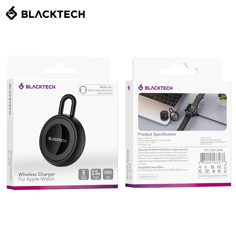 BLACKTECH Apple Watch Wireless Charger Magnetic Fast Charging BL-DC74