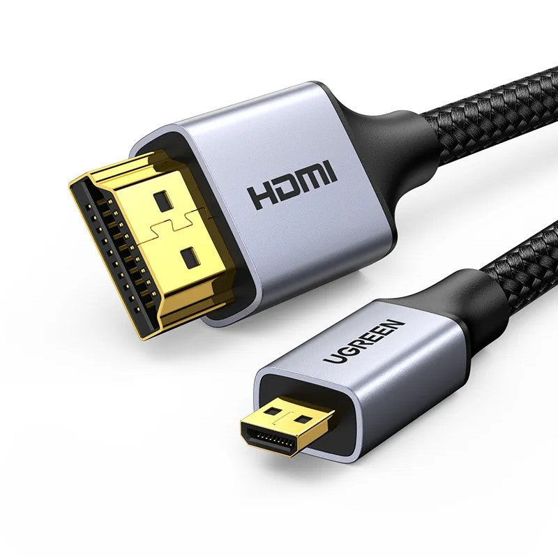 UGREEN 8K Micro HDMI to HDMI 2.1 Braided High Speed 48 Gbps Cable HDR eARC Dolby