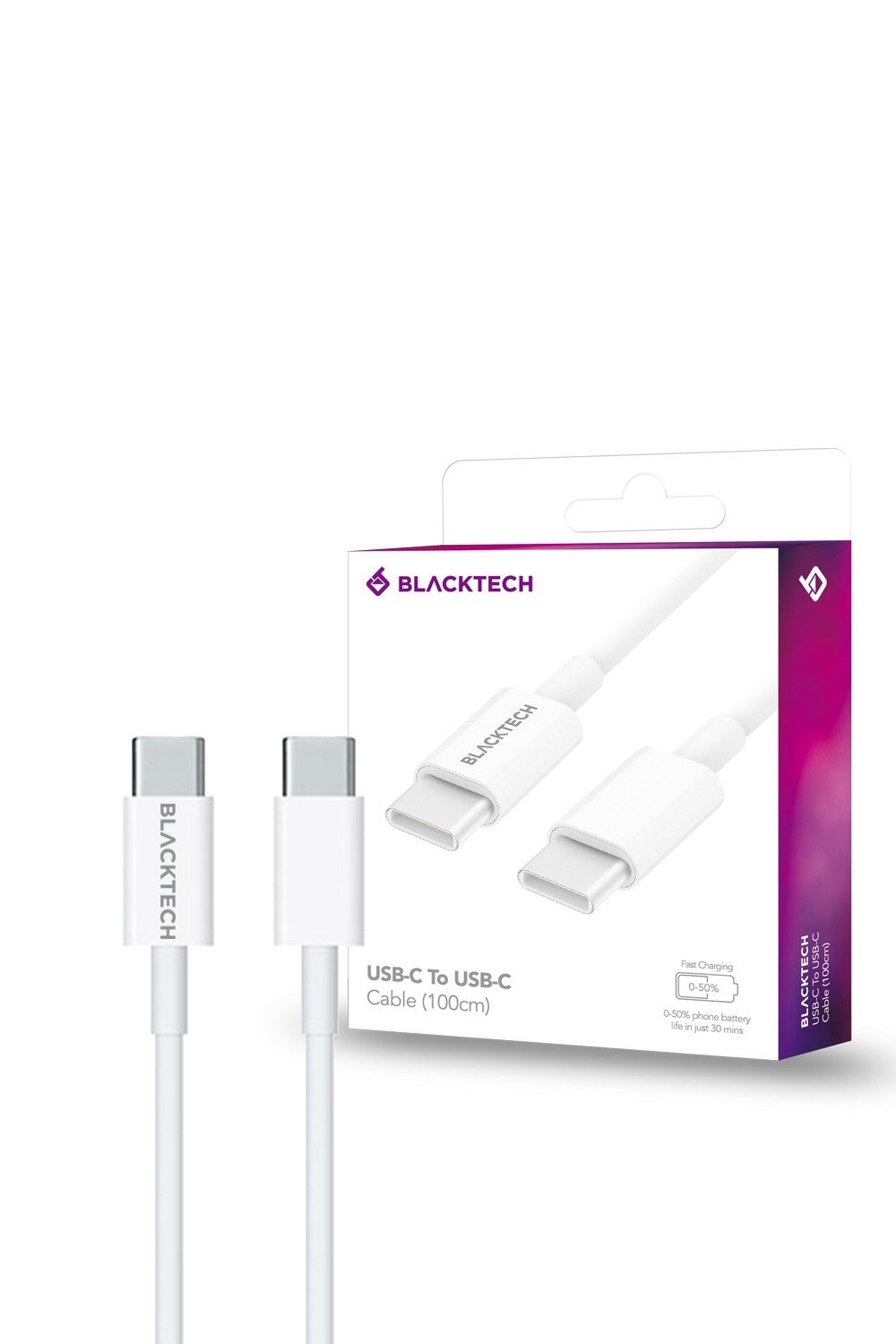 Blacktech USB-C to USB-C Male PD 65W Charging Data Cable