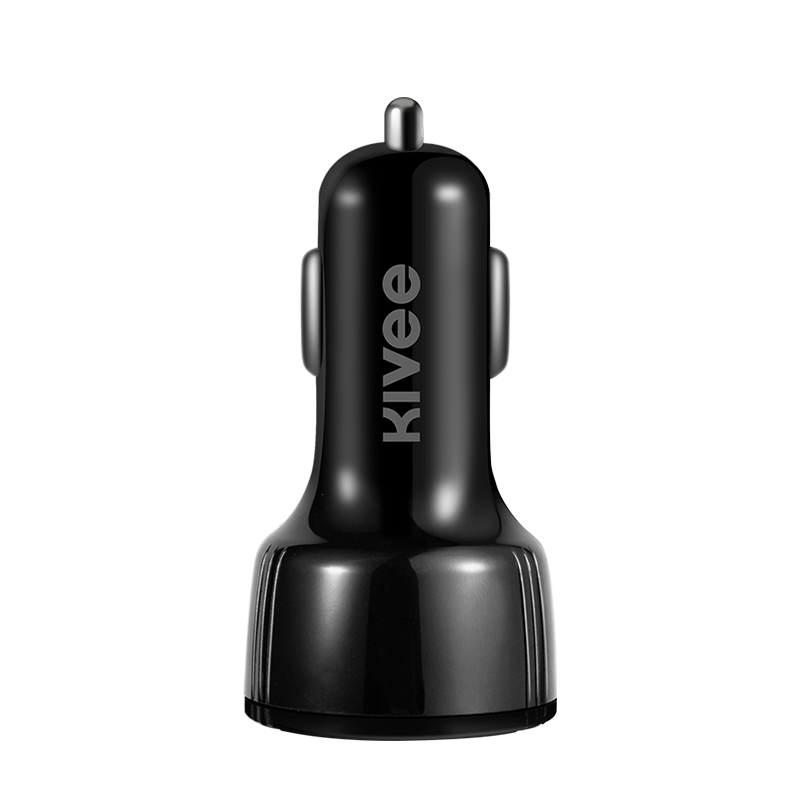 Kivee USB Car Charger Adapter Triple-Port Quick Charge 3A