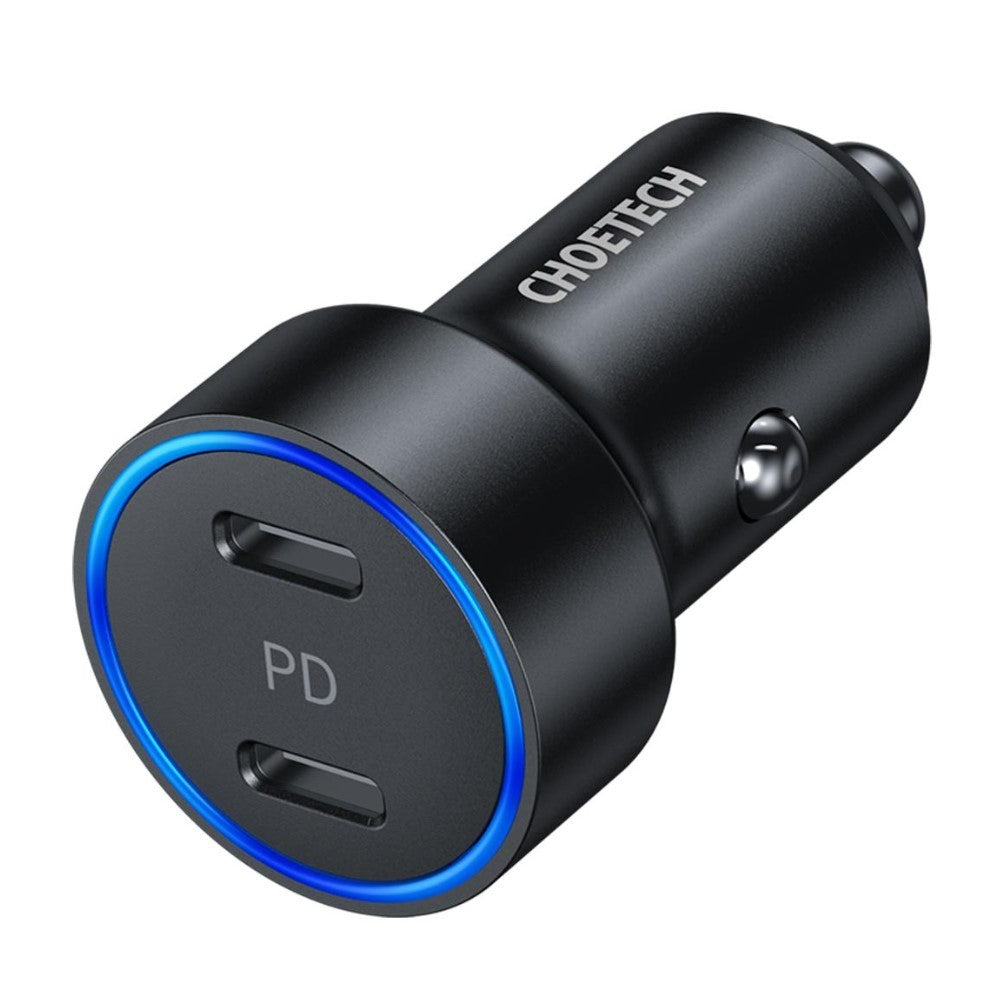 Choetech 40W USB-C Car Charger Adapter Dual Port Quick Charge