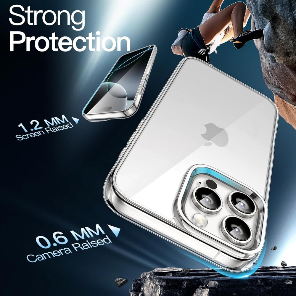 iPhone 12/12 Pro Blacktech 1.5mm Thick Silicone Case Ultra-Slim Grip