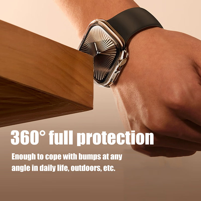 Blacktech Apple Watch 4 / 5 / 6 / SE 40mm Case With Tempered Glass