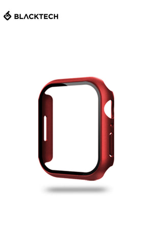 Blacktech Apple Watch 7 / 8 / 9 41mm Case With Tempered Glass