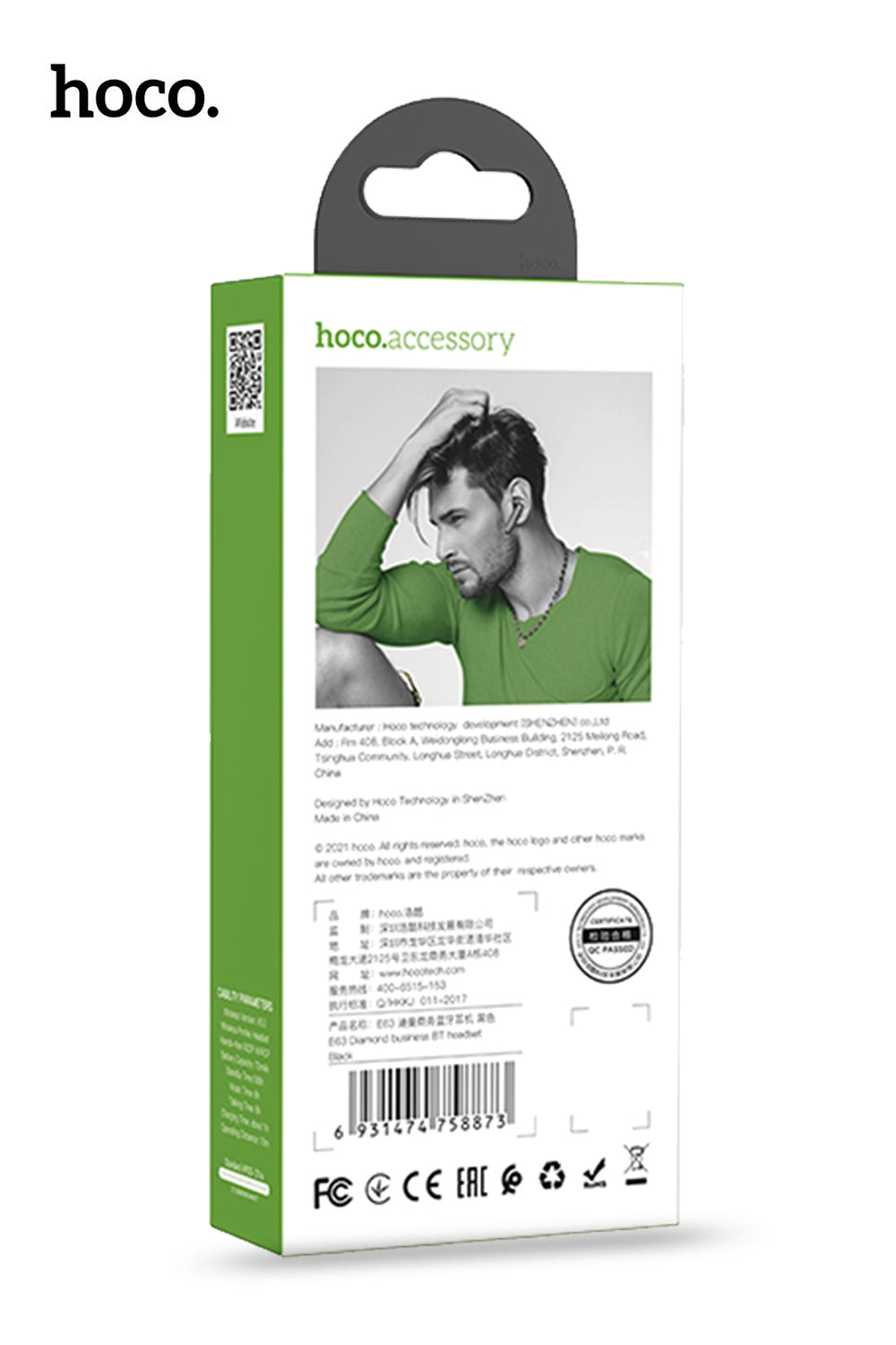 Hoco Wireless Bluetooth Earpiece for Hands-Free Calls and Music
