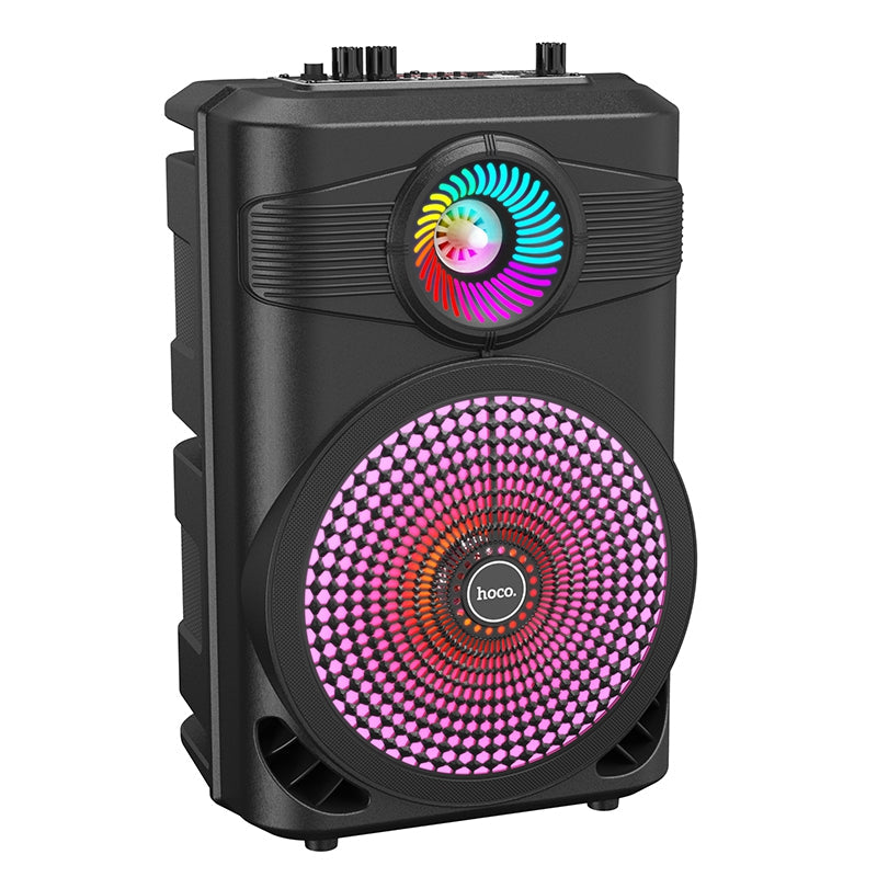 Hoco Bluetooth Karaoke Speaker with Wired Microphone and RGB Lights