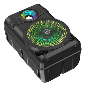 Hoco Bluetooth Karaoke Speaker with Wired Microphone and RGB Lights