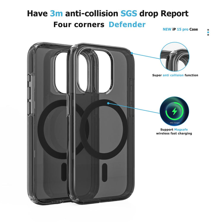 iPhone 14 Plus Blacktech Stay Black Case MagSafe Magnetic Matte Grip