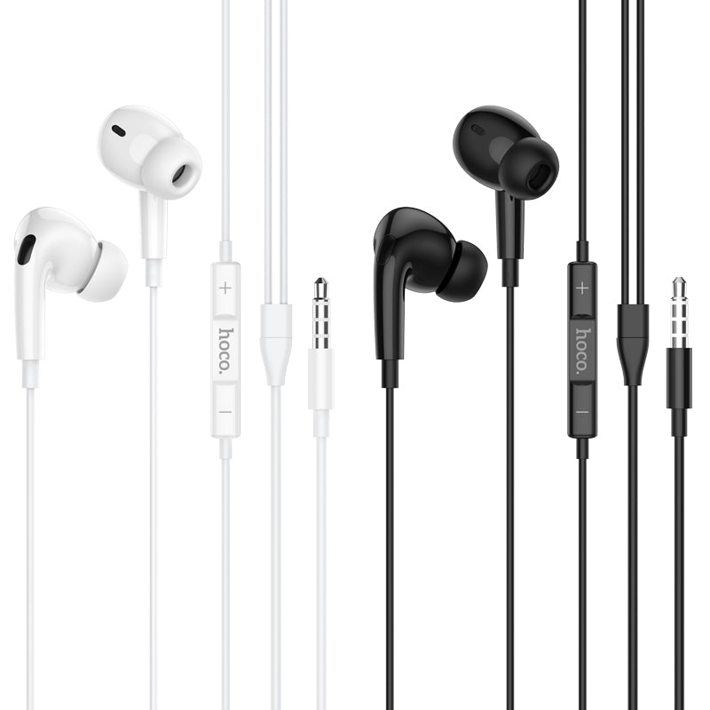 Hoco Pro 3.5mm Handsfree Earphones with 14mm Driver and Built-In Microphone