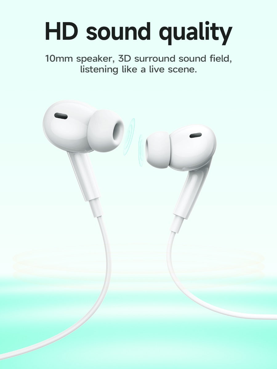 Hoco Pro 3.5mm Handsfree Earphones with 14mm Driver and Built-In Microphone