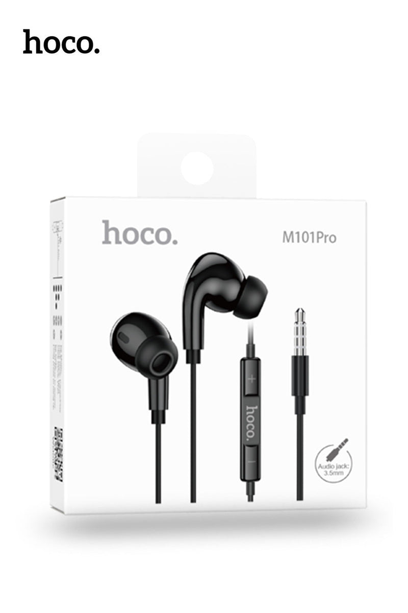 Hoco Pro 3.5mm Handsfree Earphones with 14mm Driver and Built-In Microphone