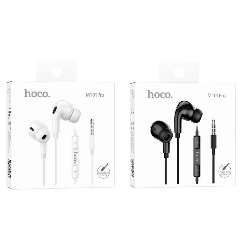 Hoco Pro 3.5mm Handsfree Earphones with 14mm Driver and Built-In Microphone