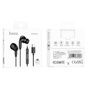 Hoco Pro USB-C Handsfree Earphones with 14mm Driver and Built-In Microphone