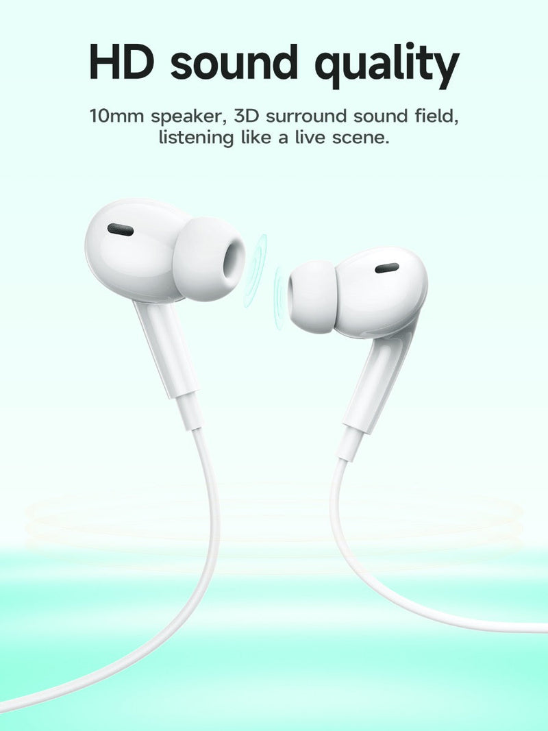 Hoco Pro USB-C Handsfree Earphones with 14mm Driver and Built-In Microphone