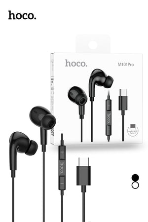 Hoco Pro USB-C Handsfree Earphones with 14mm Driver and Built-In Microphone