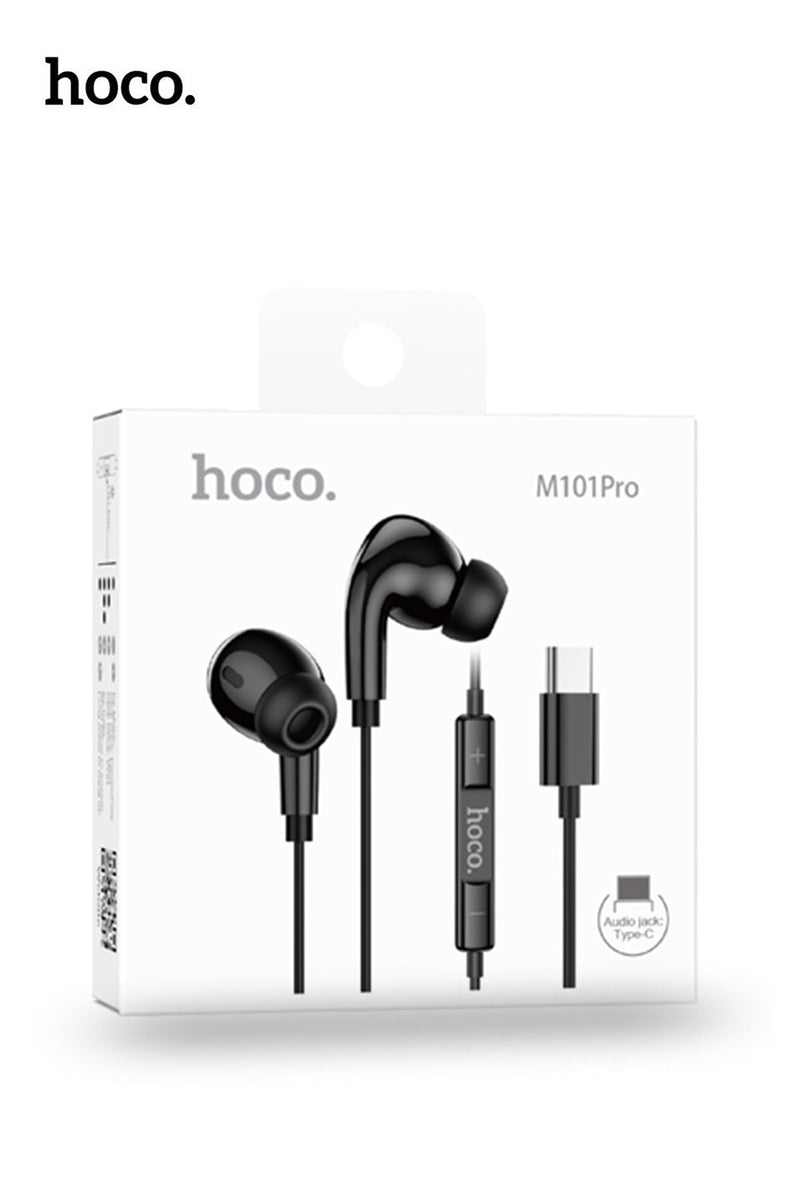 Hoco Pro USB-C Handsfree Earphones with 14mm Driver and Built-In Microphone