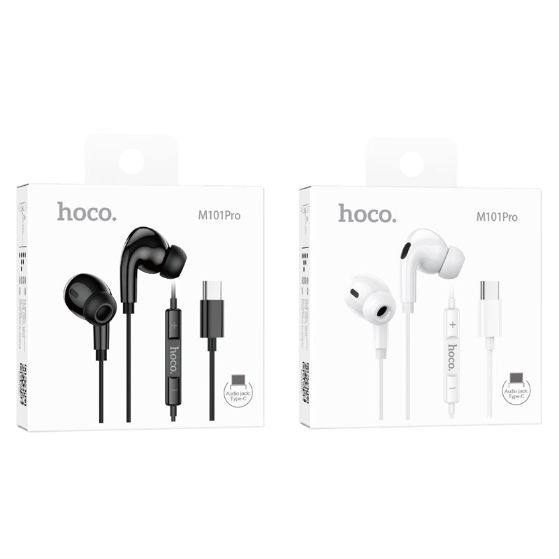Hoco Pro USB-C Handsfree Earphones with 14mm Driver and Built-In Microphone
