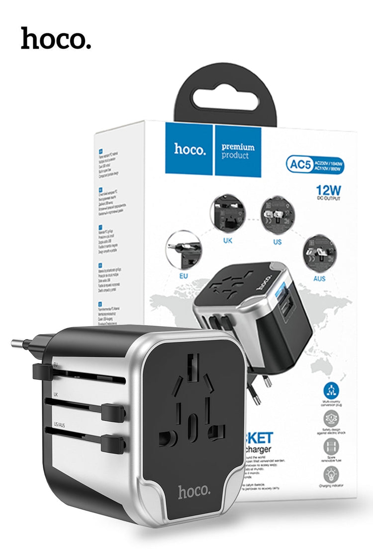 Hoco Dual USB Wall Charger Adapter Universal Fast Charging AC5
