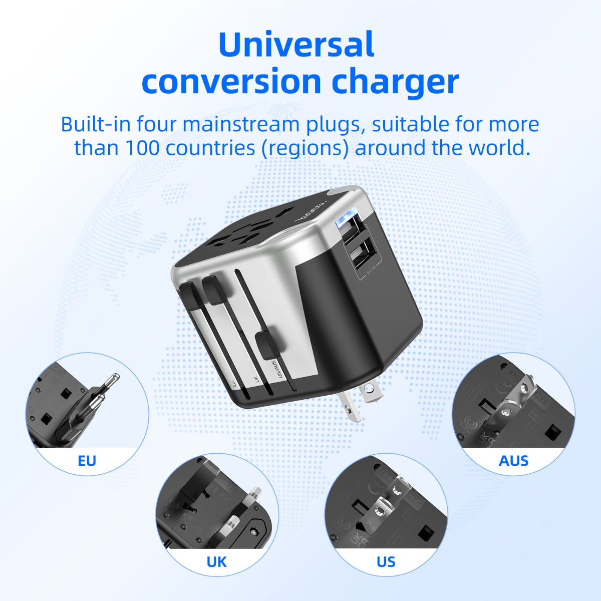 Hoco Dual USB Wall Charger Adapter Universal Fast Charging AC5