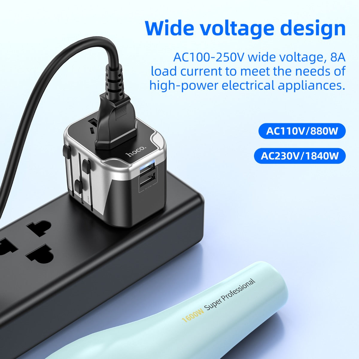 Hoco Dual USB Wall Charger Adapter Universal Fast Charging AC5