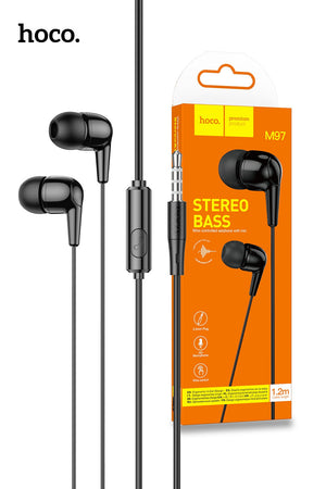 Hoco Universal 3.5mm Earphones with Built-In Microphone and Tangle-Resistant Cable