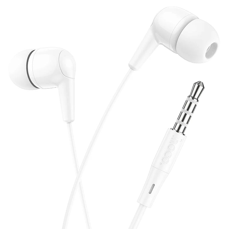 Hoco Universal 3.5mm Earphones with Built-In Microphone and Tangle-Resistant Cable