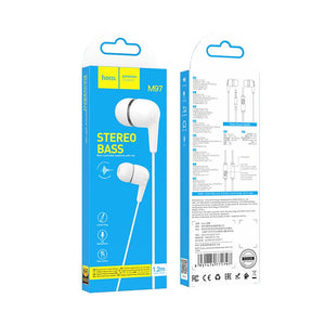 Hoco Universal 3.5mm Earphones with Built-In Microphone and Tangle-Resistant Cable