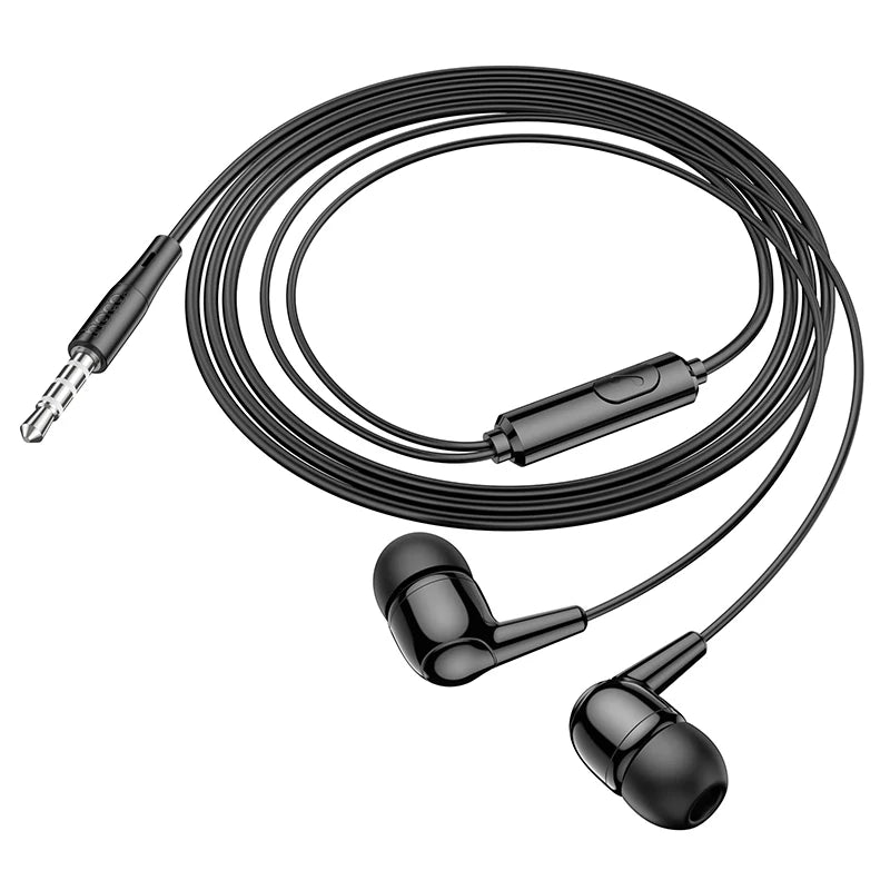 Hoco Universal 3.5mm Earphones with Built-In Microphone and Tangle-Resistant Cable
