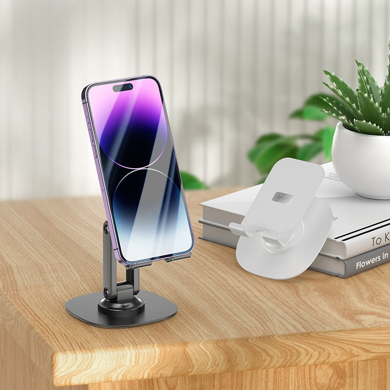 Hoco Dual Axis Rotating Desktop Phone Stand Adjustable Holder for Desk Office Black HD6