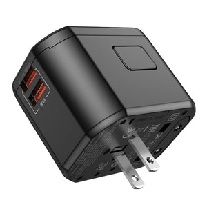 Hoco Universal Travel Plug Adapter Wall Charger with PD20W USB-C Charging